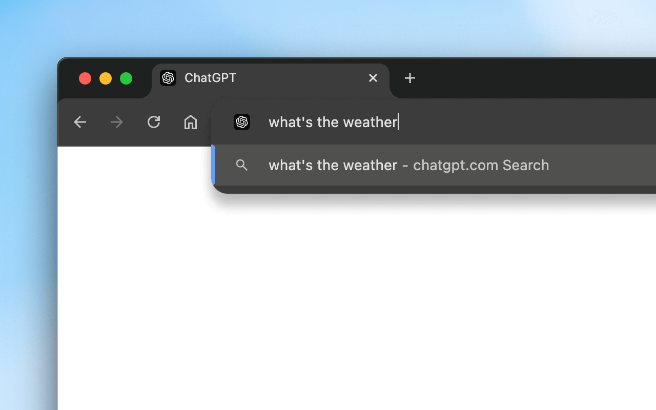 ChatGPT search：OpenAI 推出的浏览器插件，在地址栏使用ChatGPT搜索