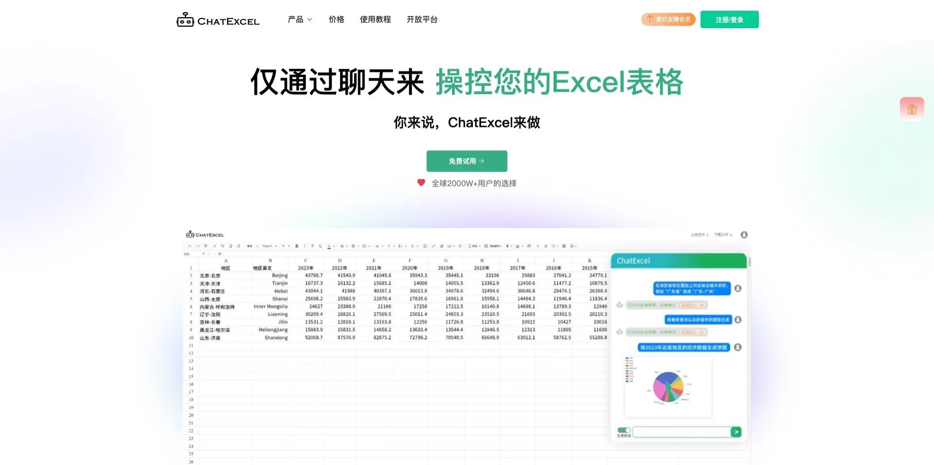 ChatExcel：通过聊天来操控你的Excel表格