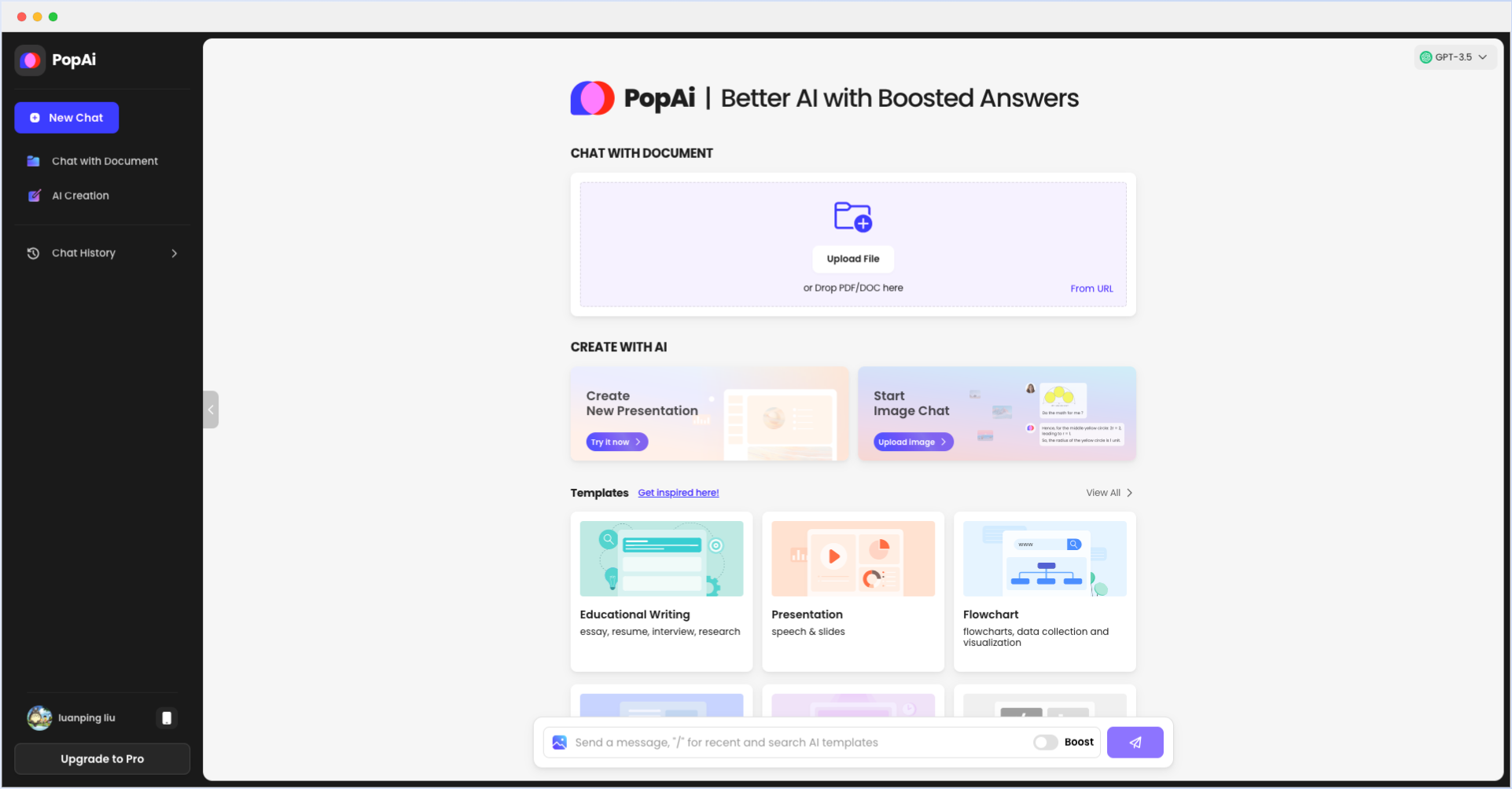 PopAi-零一万物在海外推出的AI办公工具