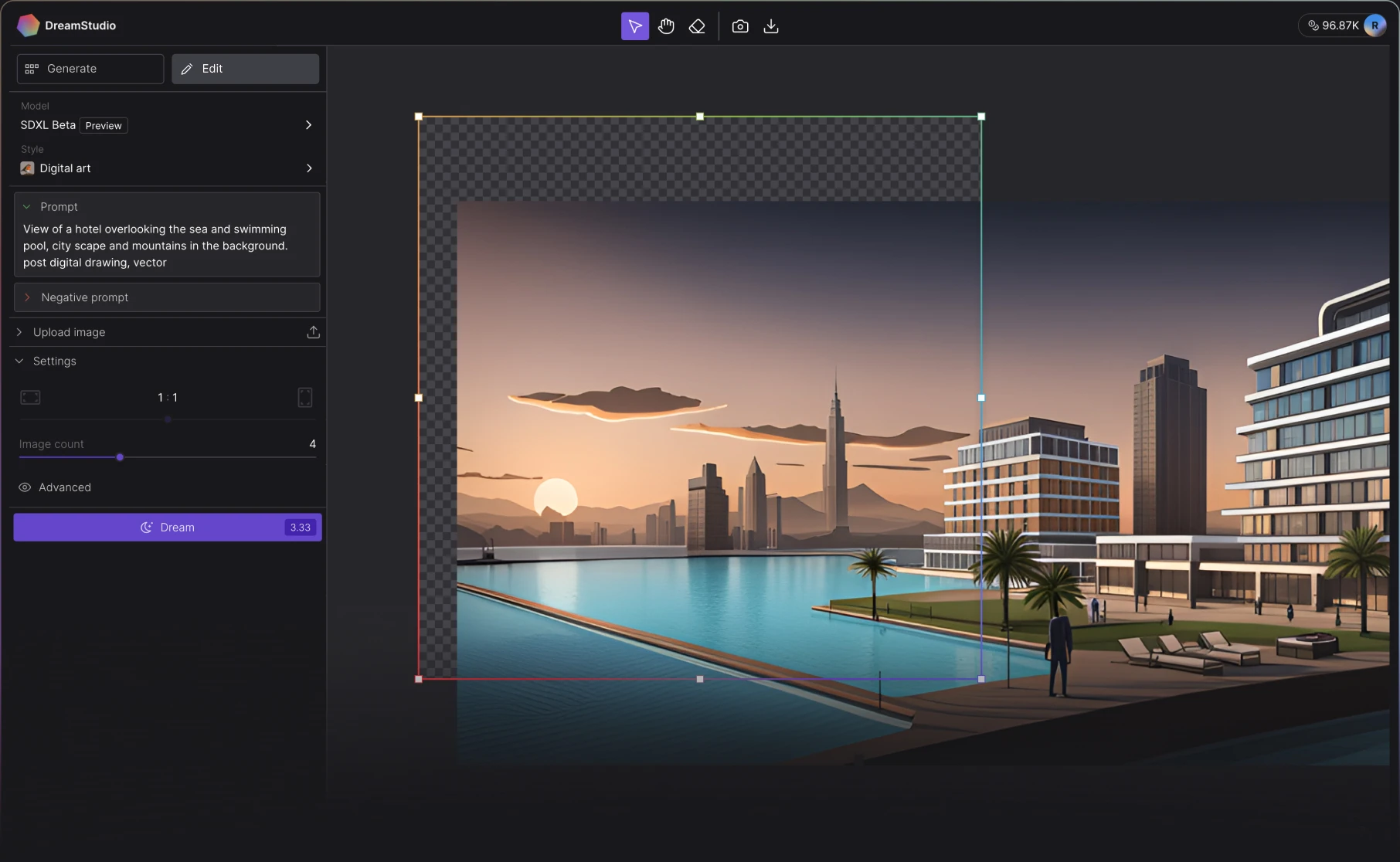 DreamStudio-Stable Diffusion官方绘画工具
