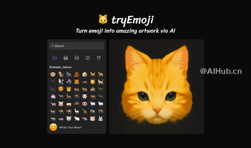 tryEmoji-AI驱动的emoji表情到图像转换工具