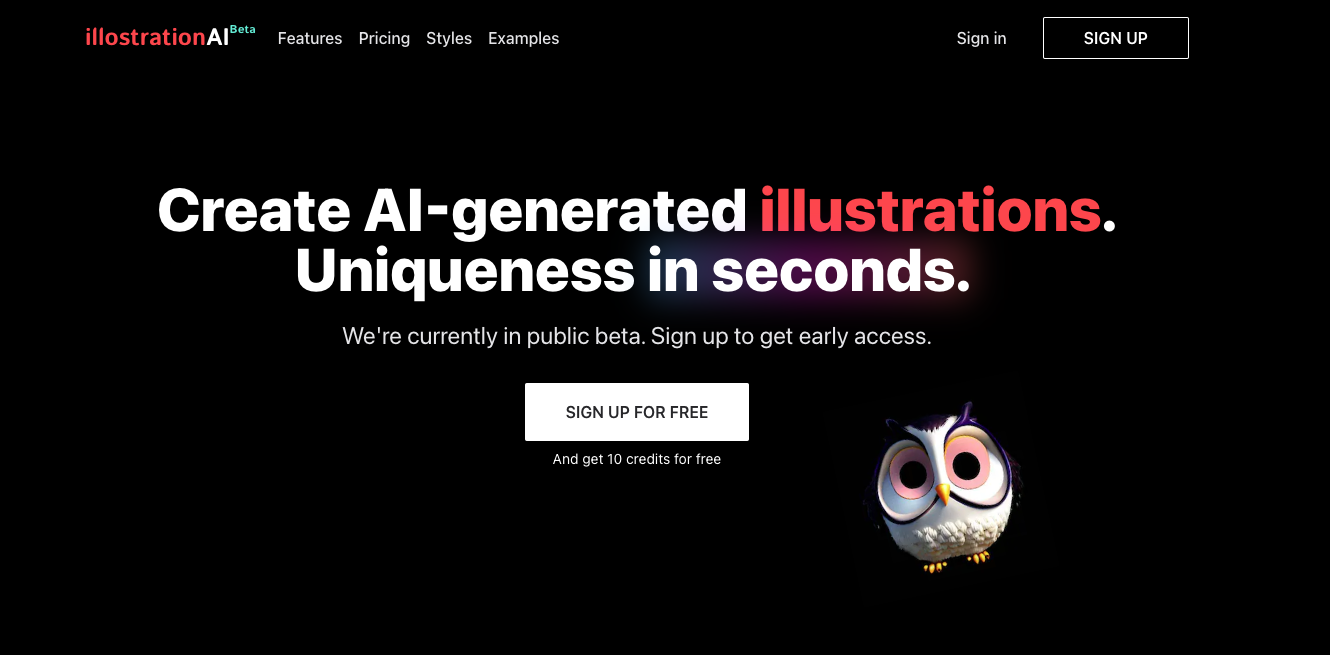 IllostrationAI：AI插图生成平台 几秒钟生成高质量插图