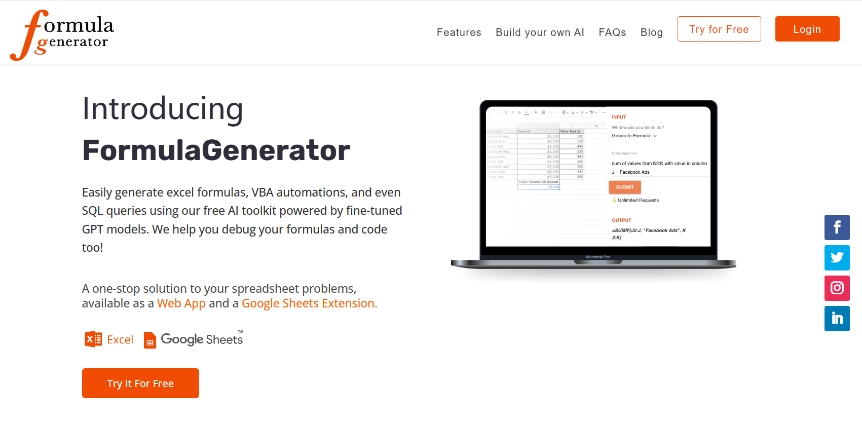 Formula Generator