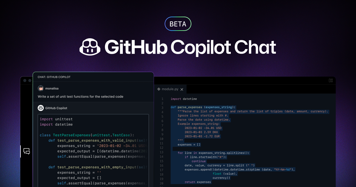 GitHub Copilot Chat-程序员编程AI助手