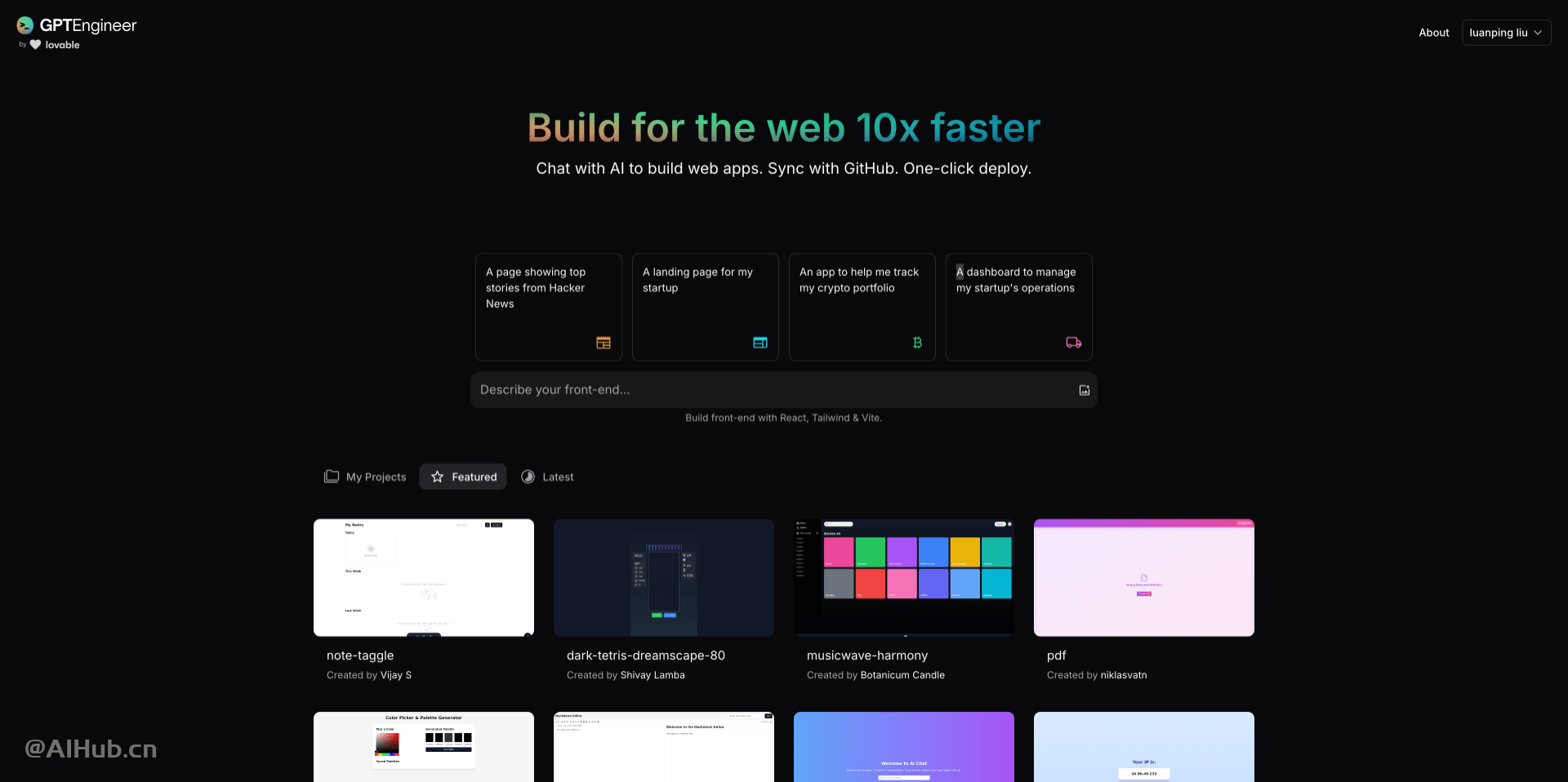 GPTEngineer：AI 驱动的Web应用开发平台